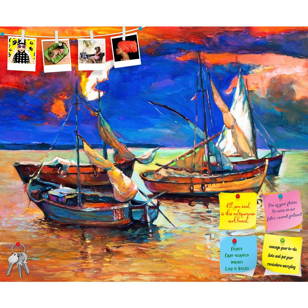ArtzFolio Abstract Artwork Of Fishing Boats & Sea D1 Printed Bulletin Board Notice Pin Board Soft Board | Frameless-Bulletin Boards Frameless-AZSAO26597300BLB_FL_L-Image Code 5003297 Vishnu Image Folio Pvt Ltd, IC 5003297, ArtzFolio, Bulletin Boards Frameless, Landscapes, Fine Art Reprint, abstract, artwork, of, fishing, boats, sea, d1, printed, bulletin, board, notice, pin, soft, frameless, original, oil, painting, canvas.rich, golden, sunset, ocean.modern, impressionism, boat, water, art, nature, ocean, s