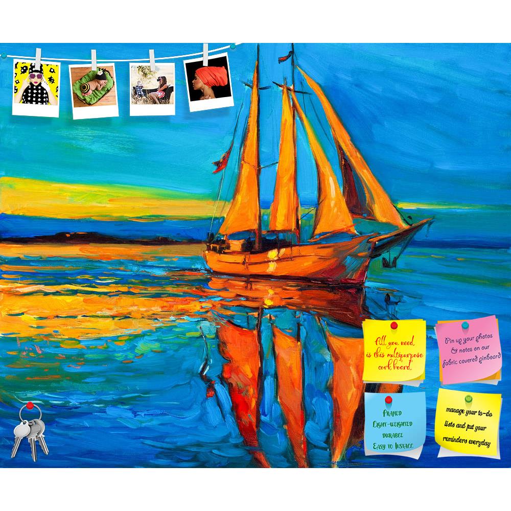 ArtzFolio Artwork Of Sailing Ship & Sea Printed Bulletin Board Notice Pin Board Soft Board | Frameless-Bulletin Boards Frameless-AZSAO26597304BLB_FL_L-Image Code 5003299 Vishnu Image Folio Pvt Ltd, IC 5003299, ArtzFolio, Bulletin Boards Frameless, Landscapes, Fine Art Reprint, artwork, of, sailing, ship, sea, printed, bulletin, board, notice, pin, soft, frameless, original, oil, painting, canvas.rich, golden, sunset, ocean.modern, impressionism, abstract, acrylic, art, artist, artistic, backdrop, background