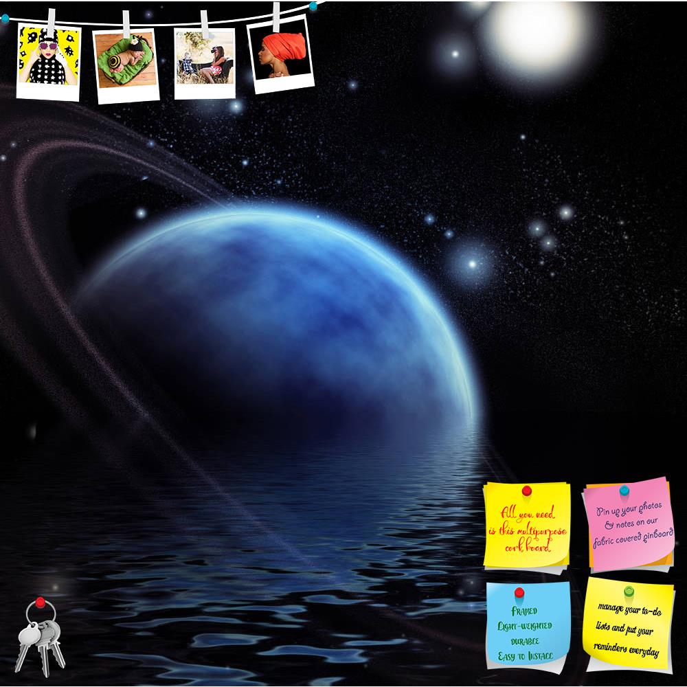 ArtzFolio Ringed Planet & Reflection In Water Printed Bulletin Board Notice Pin Board Soft Board | Frameless-Bulletin Boards Frameless-AZSAO26714186BLB_FL_L-Image Code 5003306 Vishnu Image Folio Pvt Ltd, IC 5003306, ArtzFolio, Bulletin Boards Frameless, Fantasy, Digital Art, ringed, planet, reflection, in, water, printed, bulletin, board, notice, pin, soft, frameless, sky, nature, background, ring, blue, wave, space, horizon, universe, star, evening, moon, reflect, tranquil, beautiful, alien, landscape, sea