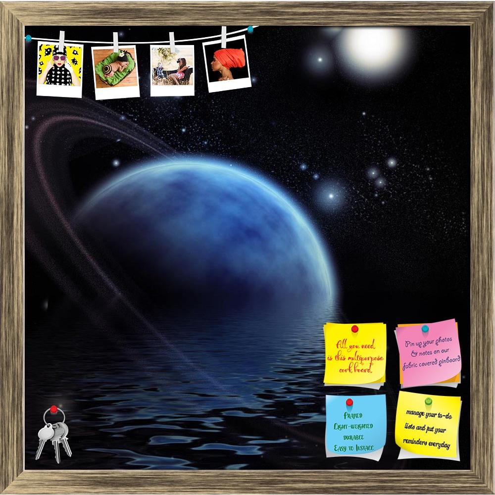 ArtzFolio Ringed Planet & Reflection In Water Printed Bulletin Board Notice Pin Board Soft Board | Framed-Bulletin Boards Framed-AZSAO26714186BLB_FR_L-Image Code 5003306 Vishnu Image Folio Pvt Ltd, IC 5003306, ArtzFolio, Bulletin Boards Framed, Fantasy, Digital Art, ringed, planet, reflection, in, water, printed, bulletin, board, notice, pin, soft, framed, sky, nature, background, ring, blue, wave, space, horizon, universe, star, evening, moon, reflect, tranquil, beautiful, alien, landscape, sea, twilight, 