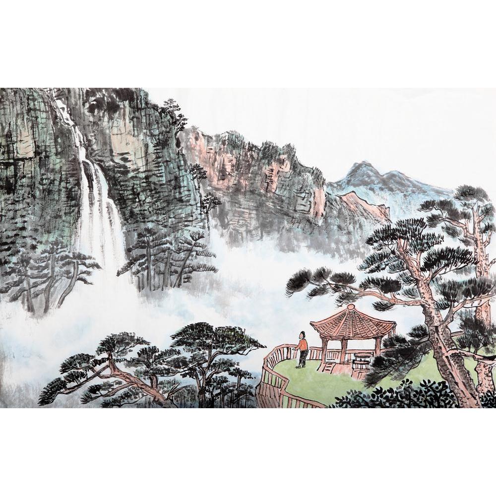 Traditional Chinese Artwork Canvas Painting Synthetic Frame-Paintings MDF Framing-AFF_FR-IC 5003308 IC 5003308, Abstract Expressionism, Abstracts, Art and Paintings, Asian, Automobiles, Chinese, Culture, Drawing, Ethnic, Landscapes, Mountains, Nature, Paintings, Scenic, Semi Abstract, Traditional, Transportation, Travel, Tribal, Vehicles, World Culture, artwork, canvas, painting, synthetic, frame, china, landscape, ink, abstract, adventure, art, asia, autumn, canyon, chasm, countryside, east, famous, floati