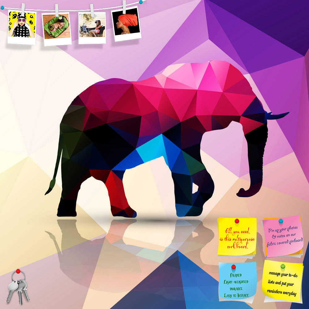 ArtzFolio Geometric Polygonal Elephant Printed Bulletin Board Notice Pin Board Soft Board | Frameless-Bulletin Boards Frameless-AZSAO26776466BLB_FL_L-Image Code 5003312 Vishnu Image Folio Pvt Ltd, IC 5003312, ArtzFolio, Bulletin Boards Frameless, Abstract, Animals, Kids, Digital Art, geometric, polygonal, elephant, printed, bulletin, board, notice, pin, soft, frameless, pattern, design, pin up board, push pin board, extra large cork board, big pin board, notice board, small bulletin board, cork board, wall 