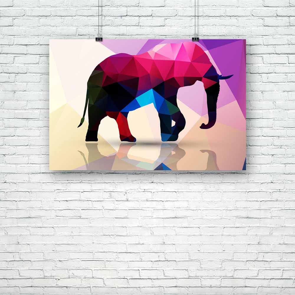 Geometric Polygonal Elephant Unframed Paper Poster-Paper Posters Unframed-POS_UN-IC 5003312 IC 5003312, Abstract Expressionism, Abstracts, African, Animals, Art and Paintings, Diamond, Digital, Digital Art, Geometric, Geometric Abstraction, Graphic, Icons, Illustrations, Nature, Patterns, Scenic, Semi Abstract, Signs, Signs and Symbols, Space, Symbols, Triangles, Wildlife, polygonal, elephant, unframed, paper, poster, origami, animal, abstract, africa, art, artwork, banner, beautiful, big, body, card, color
