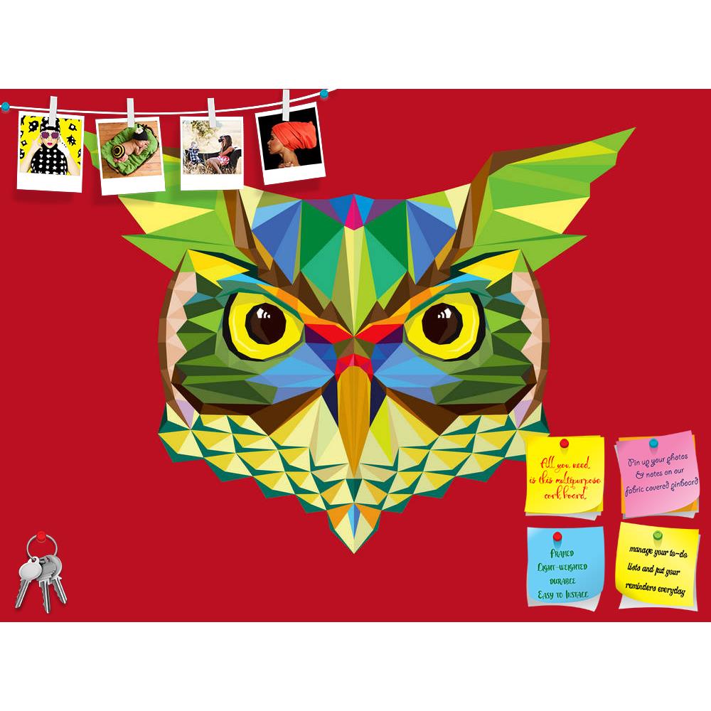 ArtzFolio Owl Head In Geometric Pattern Printed Bulletin Board Notice Pin Board Soft Board | Frameless-Bulletin Boards Frameless-AZSAO26791735BLB_FL_L-Image Code 5003315 Vishnu Image Folio Pvt Ltd, IC 5003315, ArtzFolio, Bulletin Boards Frameless, Animals, Kids, Digital Art, owl, head, in, geometric, pattern, printed, bulletin, board, notice, pin, soft, frameless, fur, art, zoo, ear, bird, read, line, eyes, cute, dark, icon, beak, face, wild, green, white, brown, night, black, young, color, happy, yellow, v