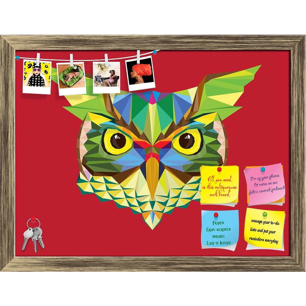 ArtzFolio Owl Head In Geometric Pattern Printed Bulletin Board Notice Pin Board Soft Board | Framed-Bulletin Boards Framed-AZSAO26791735BLB_FR_L-Image Code 5003315 Vishnu Image Folio Pvt Ltd, IC 5003315, ArtzFolio, Bulletin Boards Framed, Animals, Kids, Digital Art, owl, head, in, geometric, pattern, printed, bulletin, board, notice, pin, soft, framed, fur, art, zoo, ear, bird, read, line, eyes, cute, dark, icon, beak, face, wild, green, white, brown, night, black, young, color, happy, yellow, vector, symbo
