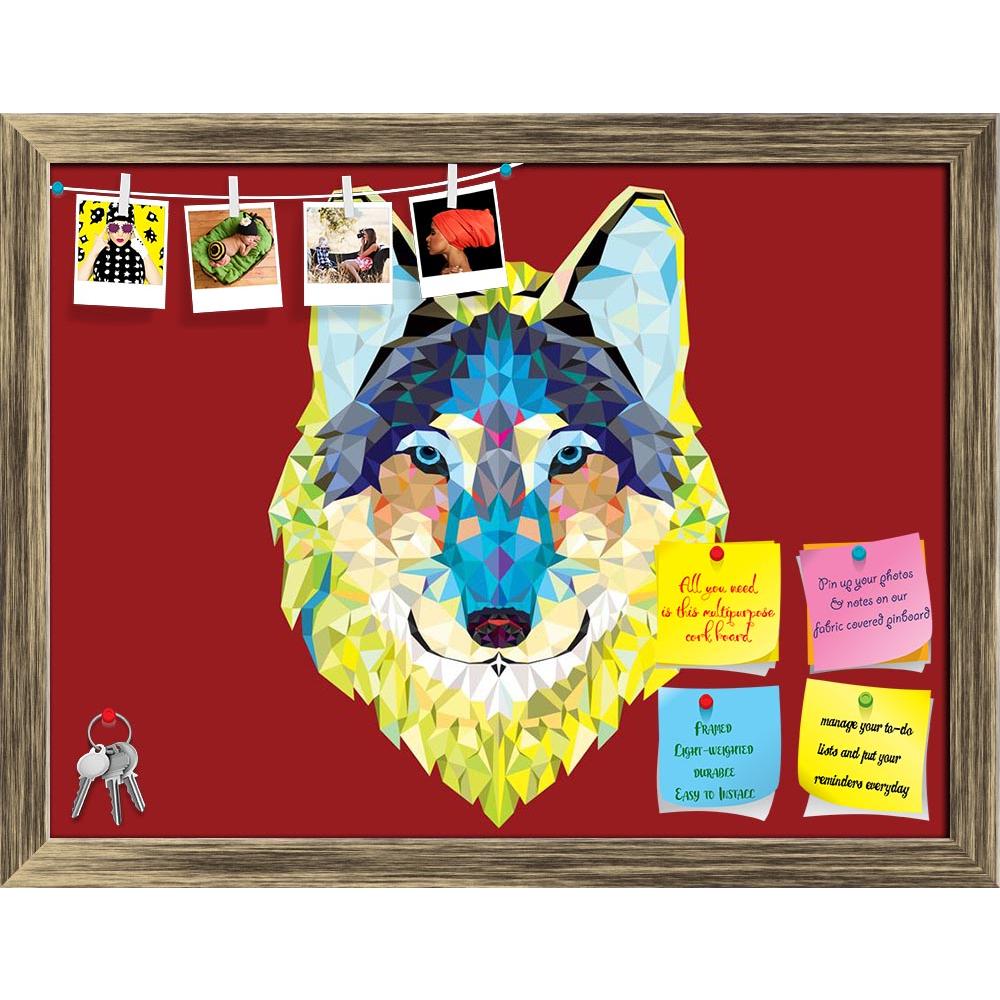 ArtzFolio Wolf Head With Geometric Style Printed Bulletin Board Notice Pin Board Soft Board | Framed-Bulletin Boards Framed-AZSAO26791931BLB_FR_L-Image Code 5003317 Vishnu Image Folio Pvt Ltd, IC 5003317, ArtzFolio, Bulletin Boards Framed, Animals, Kids, Digital Art, wolf, head, with, geometric, style, printed, bulletin, board, notice, pin, soft, framed, animal, armory, arms, art, artistic, beast, black, carnivore, cartoon, circus, club, coyote, cute, dog, drawing, element, emblem, eyes, face, fauna, fur, h