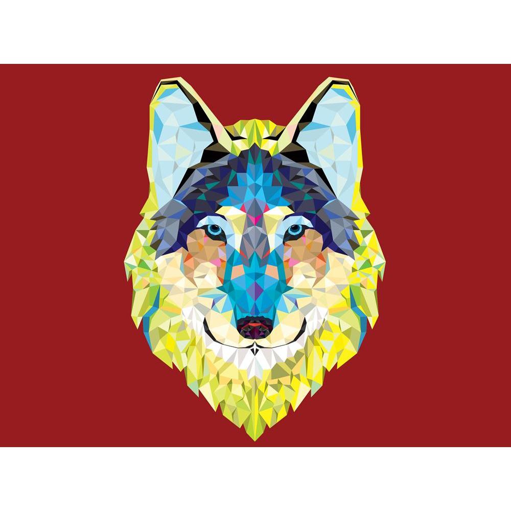 Wolf Head With Geometric Style Canvas Painting Synthetic Frame-Paintings MDF Framing-AFF_FR-IC 5003317 IC 5003317, Ancient, Animals, Animated Cartoons, Art and Paintings, Birds, Black, Black and White, Caricature, Cartoons, Drawing, Geometric, Geometric Abstraction, Historical, Icons, Illustrations, Medieval, Signs, Signs and Symbols, Sketches, Sports, Symbols, Vintage, wolf, head, with, style, canvas, painting, synthetic, frame, animal, armory, arms, art, artistic, beast, carnivore, cartoon, circus, club, 