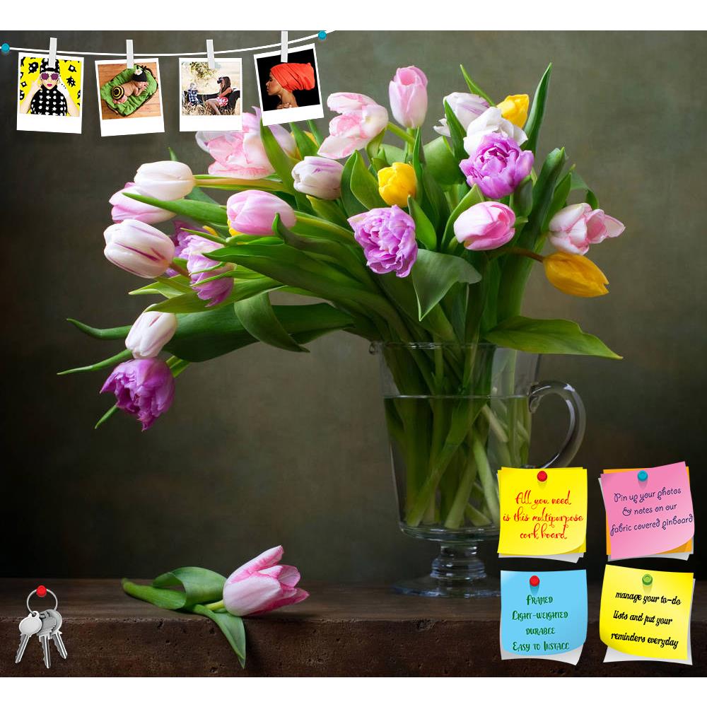 ArtzFolio Still Life With Colorful Tulips D3 Printed Bulletin Board Notice Pin Board Soft Board | Frameless-Bulletin Boards Frameless-AZSAO26826842BLB_FL_L-Image Code 5003319 Vishnu Image Folio Pvt Ltd, IC 5003319, ArtzFolio, Bulletin Boards Frameless, Floral, Still Life, Photography, still, life, with, colorful, tulips, d3, printed, bulletin, board, notice, pin, soft, frameless, flowers, bouquet, vintage, painting, picture, art, artistic, retro, old, stylization, composition, design, decoration, fragrant, 