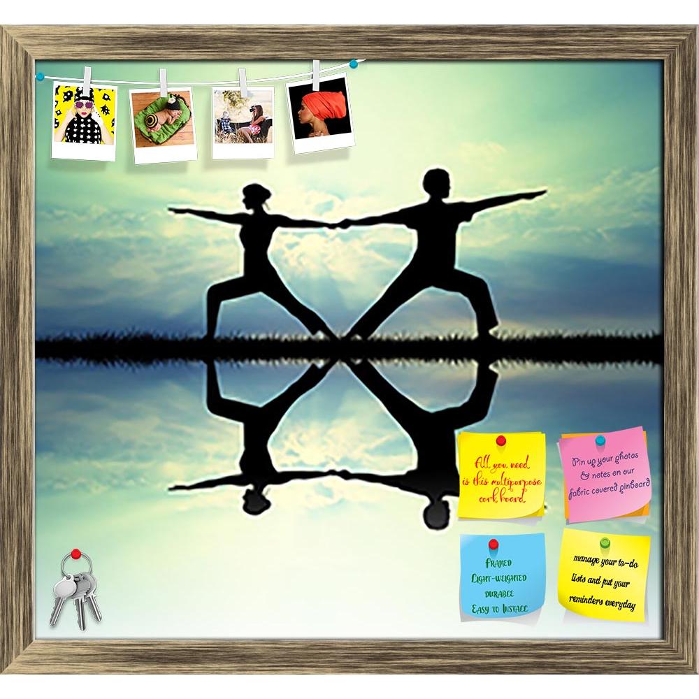 ArtzFolio Couple Doing Yoga At Sunset D1 Printed Bulletin Board Notice Pin Board Soft Board | Framed-Bulletin Boards Framed-AZSAO26913619BLB_FR_L-Image Code 5003329 Vishnu Image Folio Pvt Ltd, IC 5003329, ArtzFolio, Bulletin Boards Framed, Landscapes, Traditional, Photography, couple, doing, yoga, at, sunset, d1, printed, bulletin, board, notice, pin, soft, framed, active, body, energy, exercise, female, fitness, illustration, lifestyle, man, meditation, morning, natural, nature, pose, poses, relax, relaxat