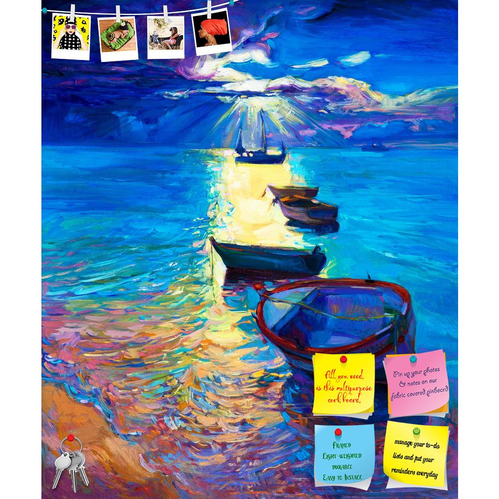 ArtzFolio Abstract Artwork Of Fishing Boats & Sea D2 Printed Bulletin Board Notice Pin Board Soft Board | Frameless-Bulletin Boards Frameless-AZSAO26924634BLB_FL_L-Image Code 5003330 Vishnu Image Folio Pvt Ltd, IC 5003330, ArtzFolio, Bulletin Boards Frameless, Landscapes, Fine Art Reprint, abstract, artwork, of, fishing, boats, sea, d2, printed, bulletin, board, notice, pin, soft, frameless, original, oil, painting, canvas.sunset, ocean.modern, impressionism, boat, water, art, nature, ocean, sky, drawing, s