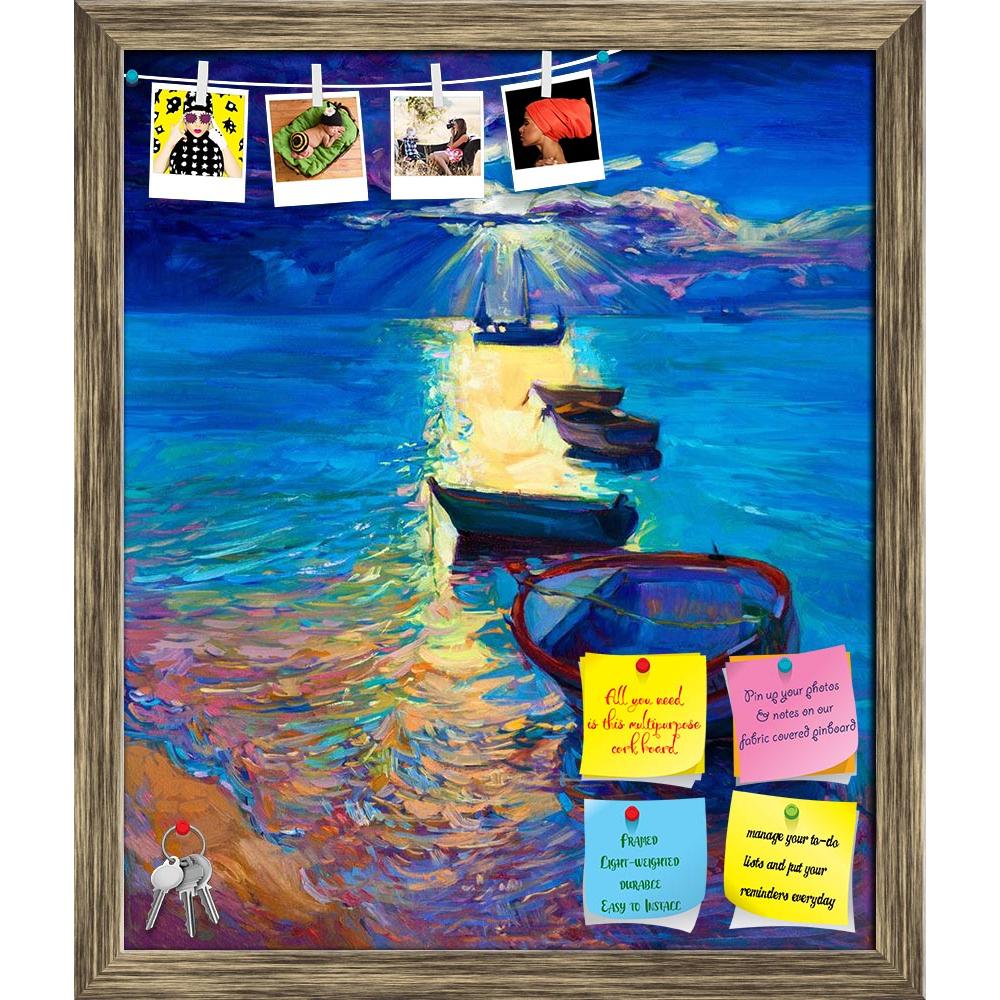 ArtzFolio Abstract Artwork Of Fishing Boats & Sea D2 Printed Bulletin Board Notice Pin Board Soft Board | Framed-Bulletin Boards Framed-AZSAO26924634BLB_FR_L-Image Code 5003330 Vishnu Image Folio Pvt Ltd, IC 5003330, ArtzFolio, Bulletin Boards Framed, Landscapes, Fine Art Reprint, abstract, artwork, of, fishing, boats, sea, d2, printed, bulletin, board, notice, pin, soft, framed, original, oil, painting, canvas.sunset, ocean.modern, impressionism, boat, water, art, nature, ocean, sky, drawing, scenic, artis