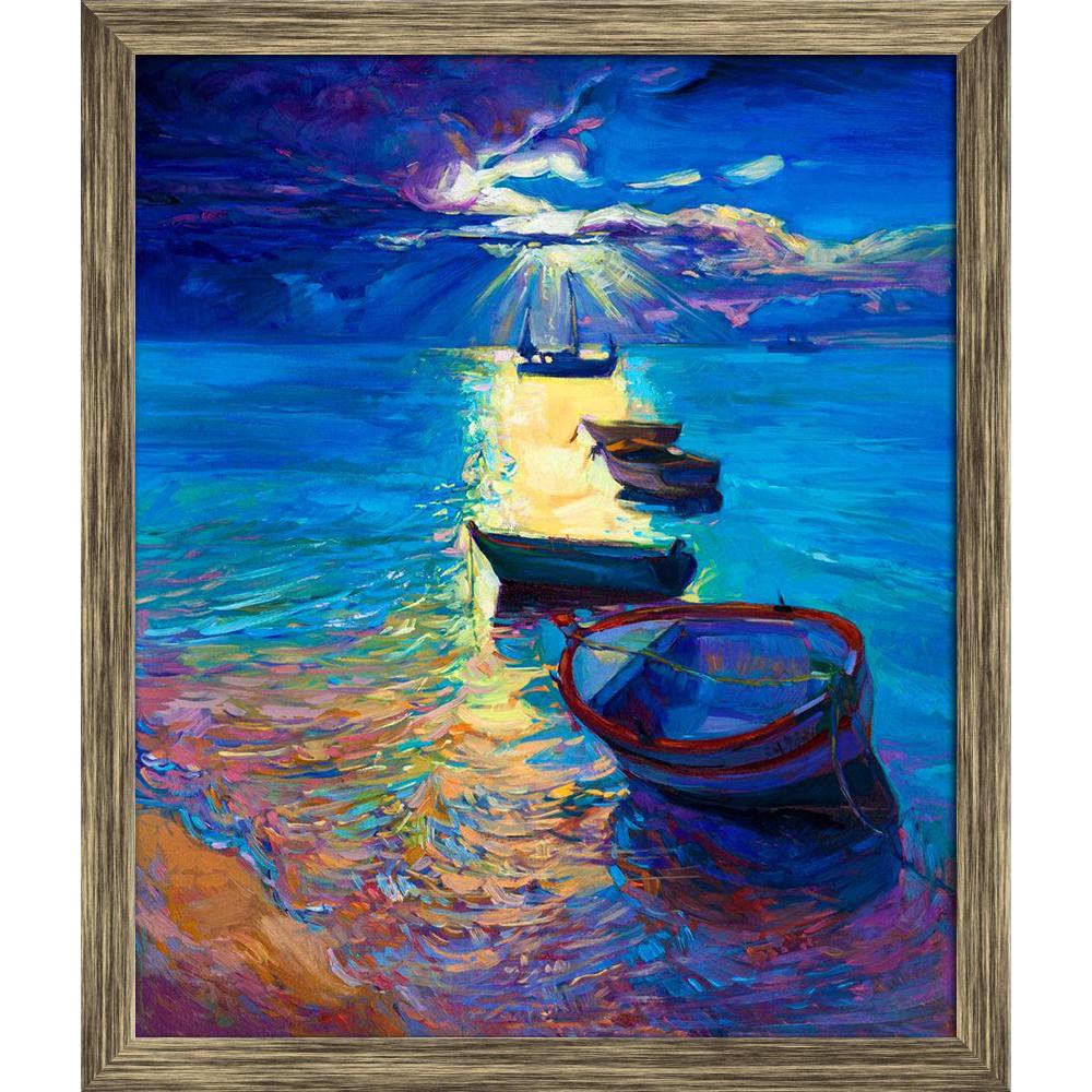 Pitaara Box Abstract Artwork Of Fishing Boats & Sea D2 Canvas Painting Synthetic Frame-Paintings Synthetic Framing-PBART26924634AFF_FW_L-Image Code 5003330 Vishnu Image Folio Pvt Ltd, IC 5003330, Pitaara Box, Paintings Synthetic Framing, Landscapes, Fine Art Reprint, abstract, artwork, of, fishing, boats, sea, d2, canvas, painting, synthetic, frame, original, oil, canvas.sunset, ocean.modern, impressionism, boat, water, art, nature, ocean, sky, drawing, scenic, artistic, landscape, picture, summer, coast, t