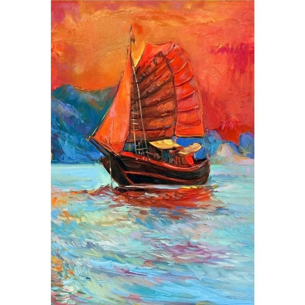 Chinese Sailing Ship & Cliffs Unframed Paper Poster-Paper Posters Unframed-POS_UN-IC 5003331 IC 5003331, Abstract Expressionism, Abstracts, Art and Paintings, Automobiles, Boats, Chinese, Drawing, Illustrations, Impressionism, Landscapes, Modern Art, Nature, Nautical, Paintings, Scenic, Semi Abstract, Signs, Signs and Symbols, Sketches, Sunsets, Transportation, Travel, Vehicles, Watercolour, sailing, ship, cliffs, unframed, paper, wall, poster, abstract, acrylic, art, artist, artistic, artwork, backdrop, ba