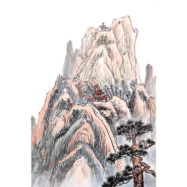 High Mountain Landscape Unframed Paper Poster-Paper Posters Unframed-POS_UN-IC 5003341 IC 5003341, Abstract Expressionism, Abstracts, Art and Paintings, Asian, Black, Black and White, Chinese, Countries, Culture, Drawing, Ethnic, God Ram, Hinduism, Japanese, Landscapes, Mountains, Nature, Paintings, Panorama, Scenic, Seasons, Semi Abstract, Signs, Signs and Symbols, Traditional, Tribal, White, Wooden, World Culture, high, mountain, landscape, unframed, paper, wall, poster, abstract, art, artistic, asia, bea