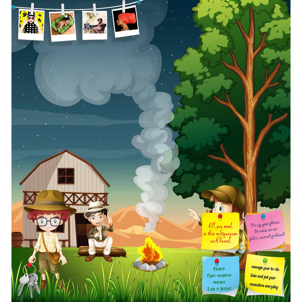 ArtzFolio Kids Near The Campfire Printed Bulletin Board Notice Pin Board Soft Board | Frameless-Bulletin Boards Frameless-AZSAO27181164BLB_FL_L-Image Code 5003348 Vishnu Image Folio Pvt Ltd, IC 5003348, ArtzFolio, Bulletin Boards Frameless, Kids, Digital Art, near, the, campfire, printed, bulletin, board, notice, pin, soft, frameless, illustration, pin up board, push pin board, extra large cork board, big pin board, notice board, small bulletin board, cork board, wall notice board, giant cork board, bulleti