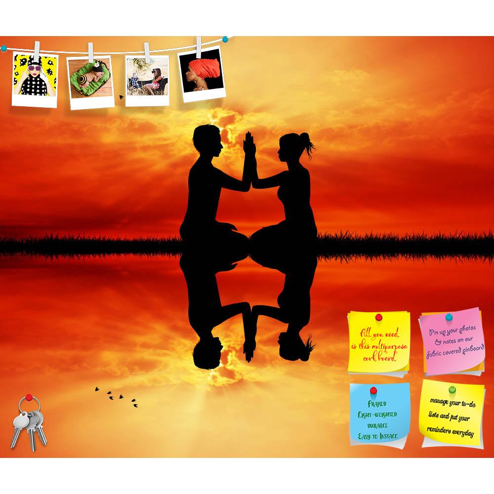 ArtzFolio Yoga Couple Printed Bulletin Board Notice Pin Board Soft Board | Frameless-Bulletin Boards Frameless-AZSAO27237254BLB_FL_L-Image Code 5003349 Vishnu Image Folio Pvt Ltd, IC 5003349, ArtzFolio, Bulletin Boards Frameless, Landscapes, Traditional, Photography, yoga, couple, printed, bulletin, board, notice, pin, soft, frameless, active, body, energy, exercise, female, fitness, illustration, lifestyle, man, meditation, morning, natural, nature, pose, poses, relax, relaxation, silhouette, sport, sunlig