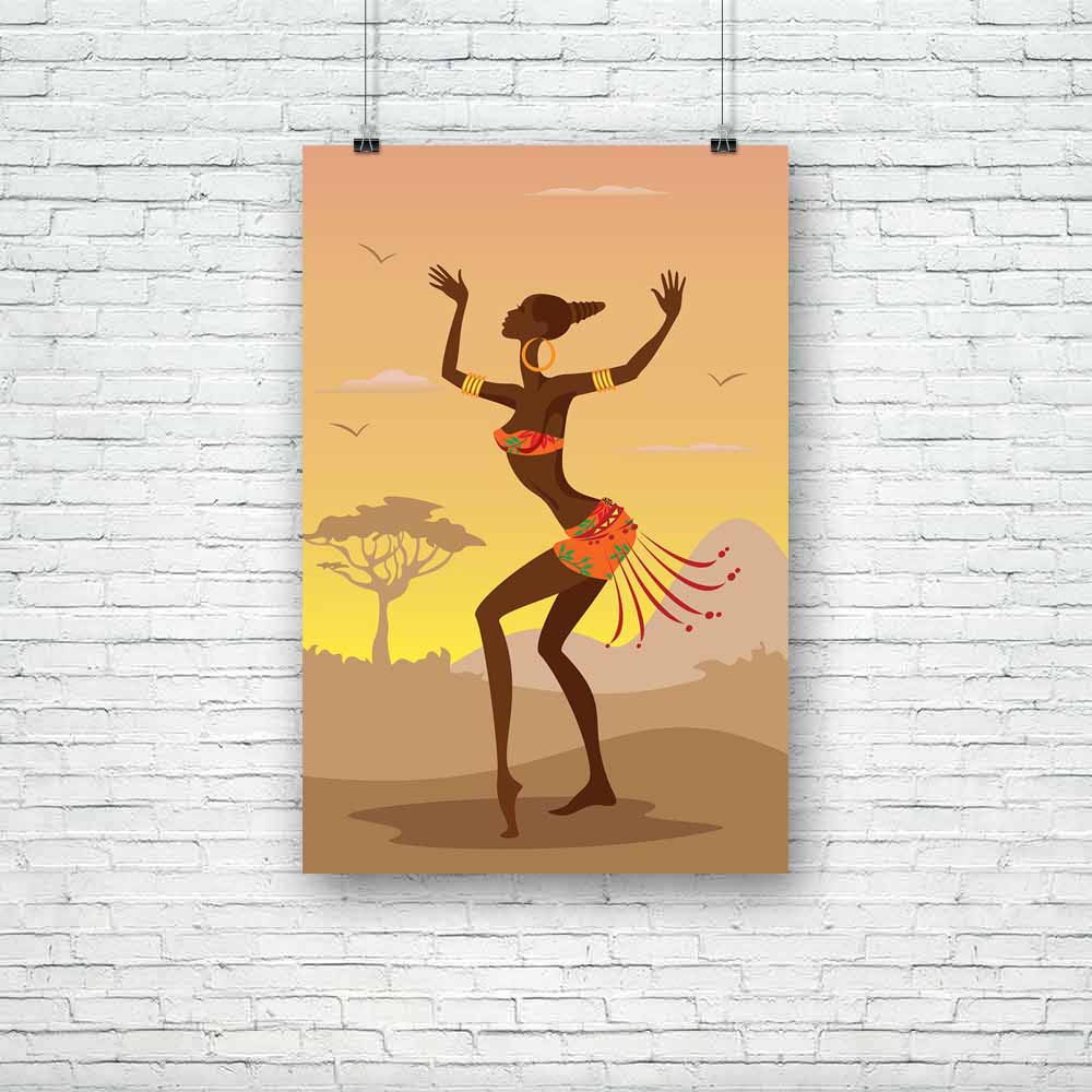 African Woman D2 Unframed Paper Poster-Paper Posters Unframed-POS_UN-IC 5003351 IC 5003351, Adult, African, Art and Paintings, Black, Black and White, Cities, City Views, Culture, Digital, Digital Art, Ethnic, Fashion, Folk Art, Graphic, Illustrations, Nature, People, Religion, Religious, Scenic, Signs, Signs and Symbols, Traditional, Tribal, World Culture, woman, d2, unframed, paper, poster, africa, afro, art, background, beautiful, beauty, brown, clothing, creative, decoration, design, elegance, ethnicity
