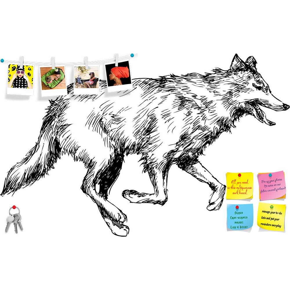 ArtzFolio Wolf Printed Bulletin Board Notice Pin Board Soft Board | Frameless-Bulletin Boards Frameless-AZSAO27324648BLB_FL_L-Image Code 5003360 Vishnu Image Folio Pvt Ltd, IC 5003360, ArtzFolio, Bulletin Boards Frameless, Animals, Digital Art, wolf, printed, bulletin, board, notice, pin, soft, frameless, hand, drawn, pin up board, push pin board, extra large cork board, big pin board, notice board, small bulletin board, cork board, wall notice board, giant cork board, bulletin board, office notice board, o