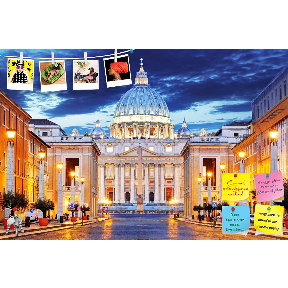 ArtzFolio Papal Basilica Of Saint Peter, Vatican City, Italy Printed Bulletin Board Notice Pin Board Soft Board | Frameless-Bulletin Boards Frameless-AZSAO27340830BLB_FL_L-Image Code 5003365 Vishnu Image Folio Pvt Ltd, IC 5003365, ArtzFolio, Bulletin Boards Frameless, Places, Photography, papal, basilica, of, saint, peter, vatican, city, italy, printed, bulletin, board, notice, pin, soft, frameless, the, papale, di, san, pietro, vaticano, rome, st, roma, peters, square, landmark, pope, night, church, europe