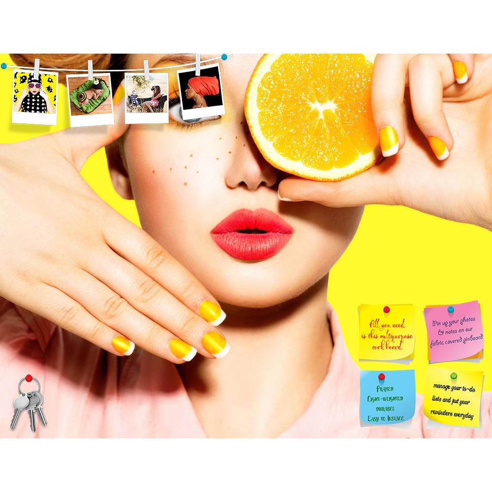 ArtzFolio Teen Girl With Freckles Printed Bulletin Board Notice Pin Board Soft Board | Frameless-Bulletin Boards Frameless-AZSAO27396580BLB_FL_L-Image Code 5003368 Vishnu Image Folio Pvt Ltd, IC 5003368, ArtzFolio, Bulletin Boards Frameless, Fashion, Portraits, Photography, teen, girl, with, freckles, printed, bulletin, board, notice, pin, soft, frameless, red, hairstyle, yellow, makeup, nails, pin up board, push pin board, extra large cork board, big pin board, notice board, small bulletin board, cork boar