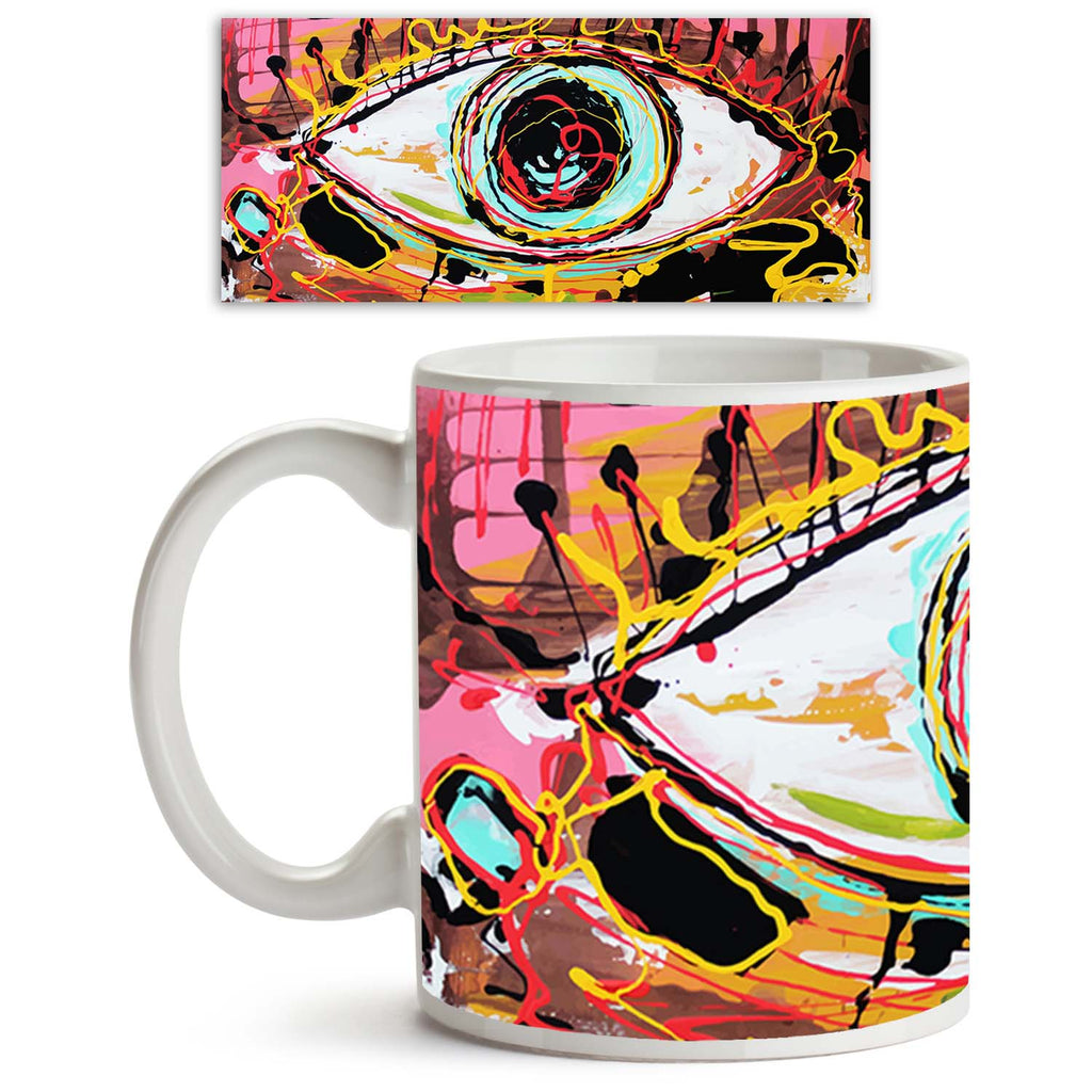 Abstract Composition Of Human Eye Ceramic Coffee Tea Mug Inside White-Coffee Mugs-MUG-IC 5003371 IC 5003371, Abstract Expressionism, Abstracts, Art and Paintings, Brush Stroke, Conceptual, Digital, Digital Art, Drawing, Fine Art Reprint, Geometric Abstraction, Graphic, Illustrations, Modern Art, Paintings, Patterns, Semi Abstract, Signs, Signs and Symbols, Splatter, Symbols, abstract, composition, of, human, eye, ceramic, coffee, tea, mug, inside, white, abstraction, art, artist, artistic, artwork, backdrop