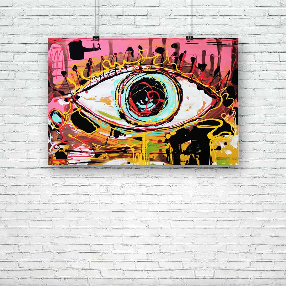 Human Eye Unframed Paper Poster-Paper Posters Unframed-POS_UN-IC 5003371 IC 5003371, Abstract Expressionism, Abstracts, Art and Paintings, Brush Stroke, Conceptual, Digital, Digital Art, Drawing, Fine Art Reprint, Geometric Abstraction, Graphic, Illustrations, Modern Art, Paintings, Patterns, Semi Abstract, Signs, Signs and Symbols, Splatter, Symbols, human, eye, unframed, paper, poster, abstract, abstraction, art, artist, artistic, artwork, backdrop, background, brush, stroke, color, colorful, composition,