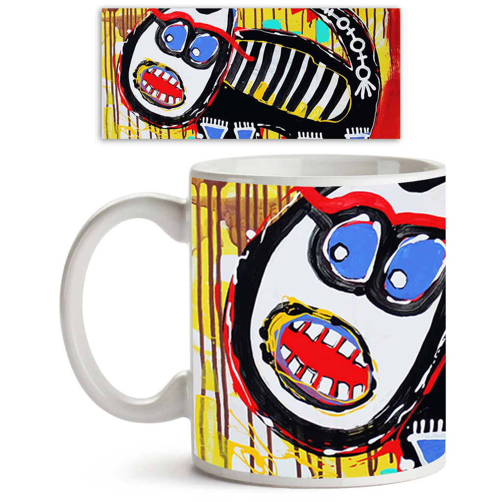 Art Composition Of Doodle Angry Cat Ceramic Coffee Tea Mug Inside White-Coffee Mugs-MUG-IC 5003374 IC 5003374, Abstract Expressionism, Abstracts, Animals, Animated Cartoons, Art and Paintings, Brush Stroke, Caricature, Cartoons, Comedy, Culture, Digital, Digital Art, Drawing, Ethnic, Fine Art Reprint, Graphic, Hand Drawn, Humor, Humour, Illustrations, Paintings, Patterns, Semi Abstract, Signs, Signs and Symbols, Sketches, Traditional, Tribal, World Culture, art, composition, of, doodle, angry, cat, ceramic,