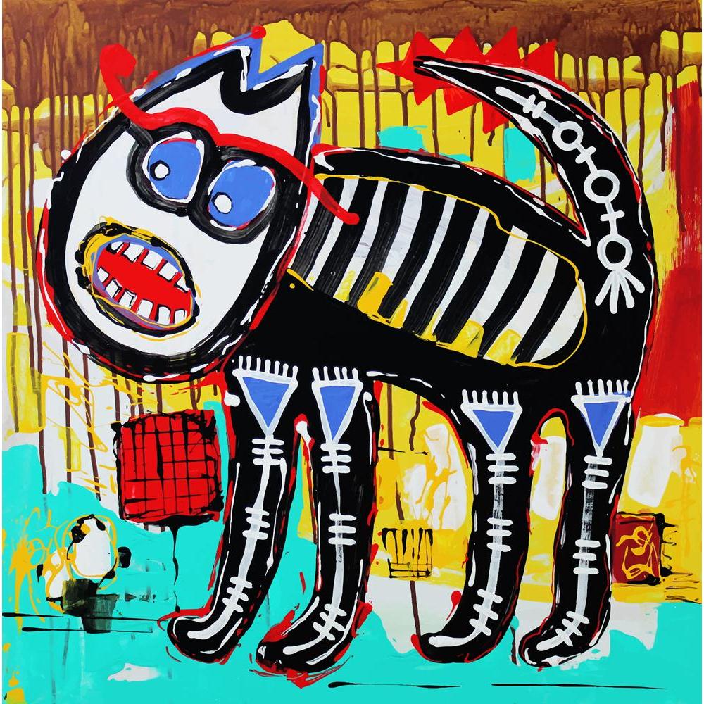 Art Composition Of Doodle Angry Cat Canvas Painting Synthetic Frame-Paintings MDF Framing-AFF_FR-IC 5003374 IC 5003374, Abstract Expressionism, Abstracts, Animals, Animated Cartoons, Art and Paintings, Brush Stroke, Caricature, Cartoons, Comedy, Culture, Digital, Digital Art, Drawing, Ethnic, Fine Art Reprint, Graphic, Hand Drawn, Humor, Humour, Illustrations, Paintings, Patterns, Semi Abstract, Signs, Signs and Symbols, Sketches, Traditional, Tribal, World Culture, art, composition, of, doodle, angry, cat,