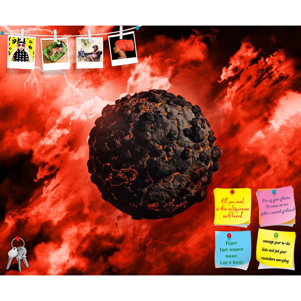 ArtzFolio Volcanic Globe With In A Stormy Sky Printed Bulletin Board Notice Pin Board Soft Board | Frameless-Bulletin Boards Frameless-AZSAO27420040BLB_FL_L-Image Code 5003375 Vishnu Image Folio Pvt Ltd, IC 5003375, ArtzFolio, Bulletin Boards Frameless, Fantasy, Digital Art, volcanic, globe, with, in, a, stormy, sky, printed, bulletin, board, notice, pin, soft, frameless, 3d, render, lightening, planet, earth, dead, tree, old, extinct, science, fiction, landscape, star, starry, illustration, background, clo