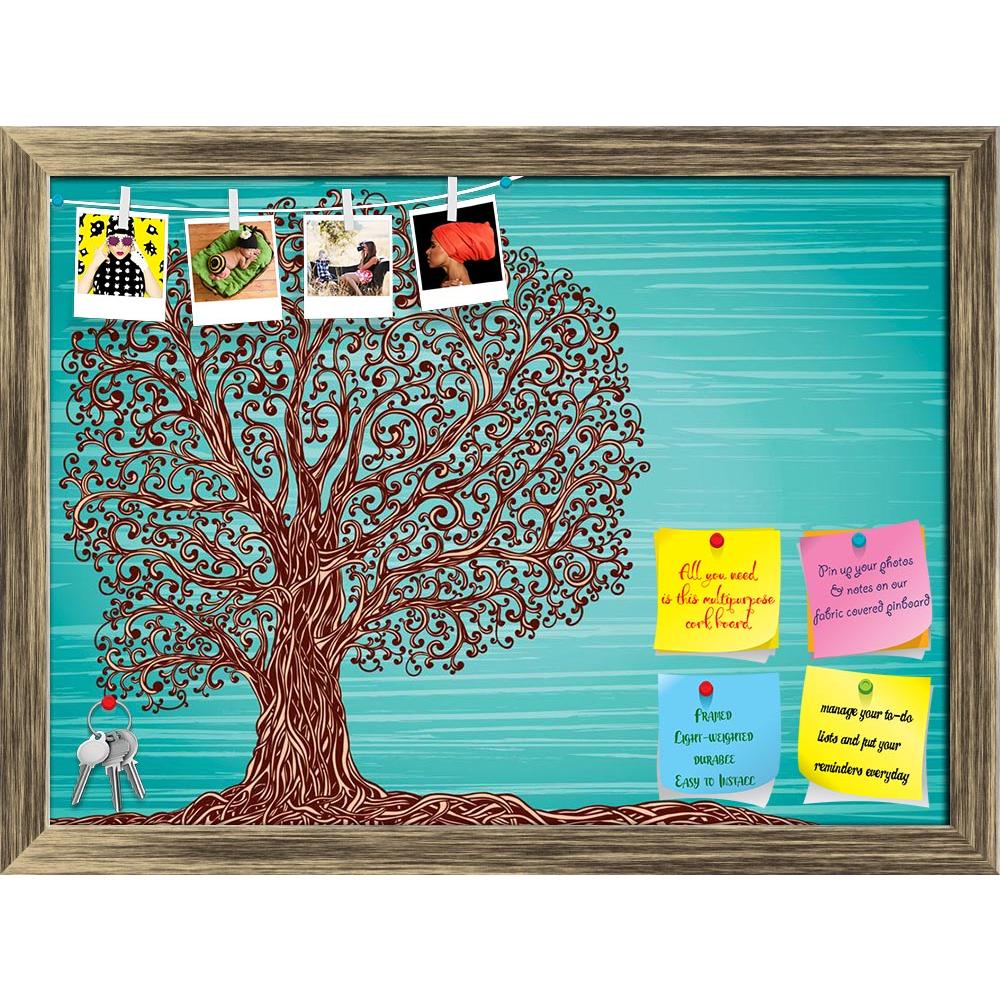 ArtzFolio Old Graphic Tree With Twisted Roots & Branches Printed Bulletin Board Notice Pin Board Soft Board | Framed-Bulletin Boards Framed-AZSAO27453176BLB_FR_L-Image Code 5003379 Vishnu Image Folio Pvt Ltd, IC 5003379, ArtzFolio, Bulletin Boards Framed, Floral, Digital Art, old, graphic, tree, with, twisted, roots, branches, printed, bulletin, board, notice, pin, soft, framed, blue, background, pin up board, push pin board, extra large cork board, big pin board, notice board, small bulletin board, cork bo