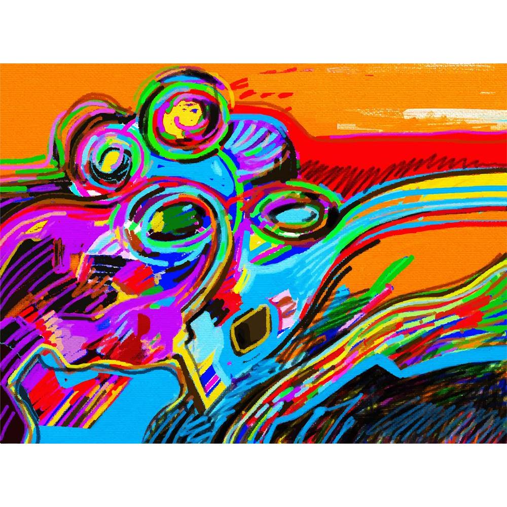 Abstract Artwork Canvas Painting Synthetic Frame - Paintings MDF Framing - ArtzFolio.com