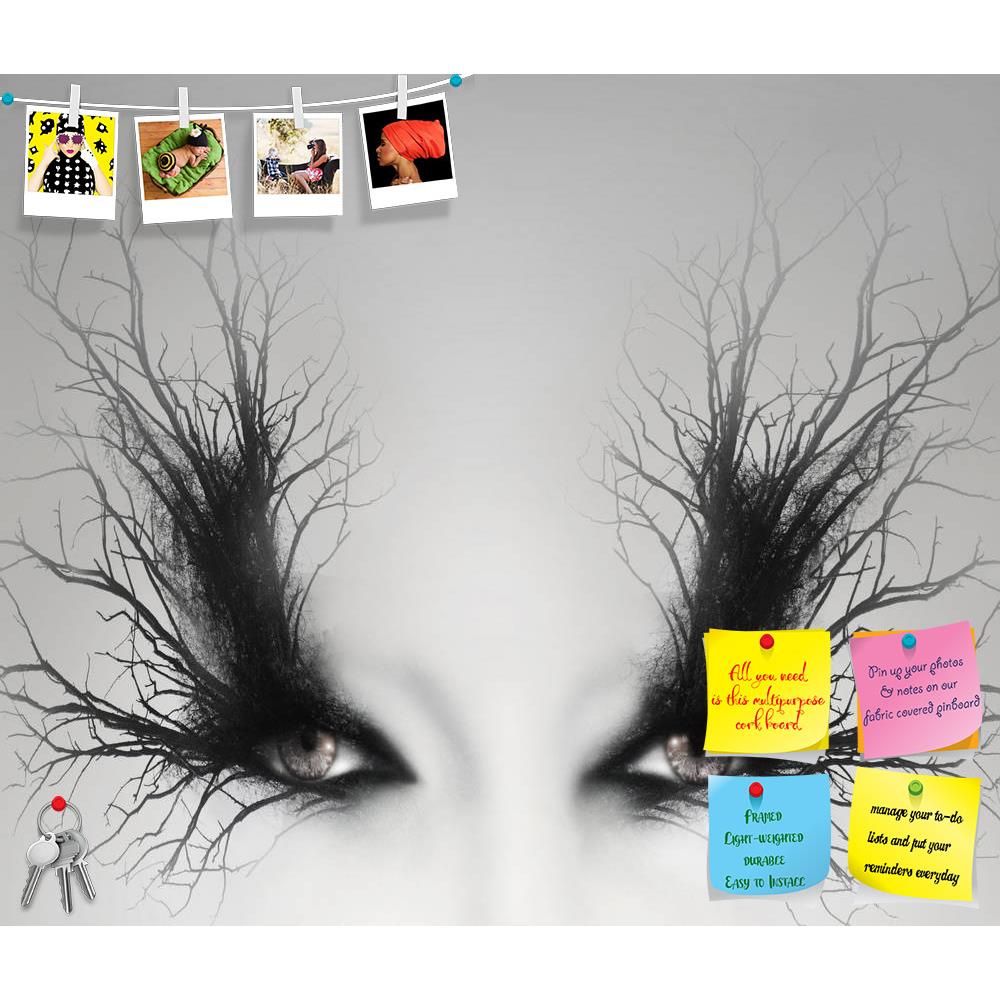 ArtzFolio Artistic Female Eyes With Branches D1 Printed Bulletin Board Notice Pin Board Soft Board | Frameless-Bulletin Boards Frameless-AZSAO27487735BLB_FL_L-Image Code 5003385 Vishnu Image Folio Pvt Ltd, IC 5003385, ArtzFolio, Bulletin Boards Frameless, Conceptual, Digital Art, artistic, female, eyes, with, branches, d1, printed, bulletin, board, notice, pin, soft, frameless, two, decoration, around, as, make, light, grey, background, eye, human, woman, close, detail, abstract, art, creativity, mysterious