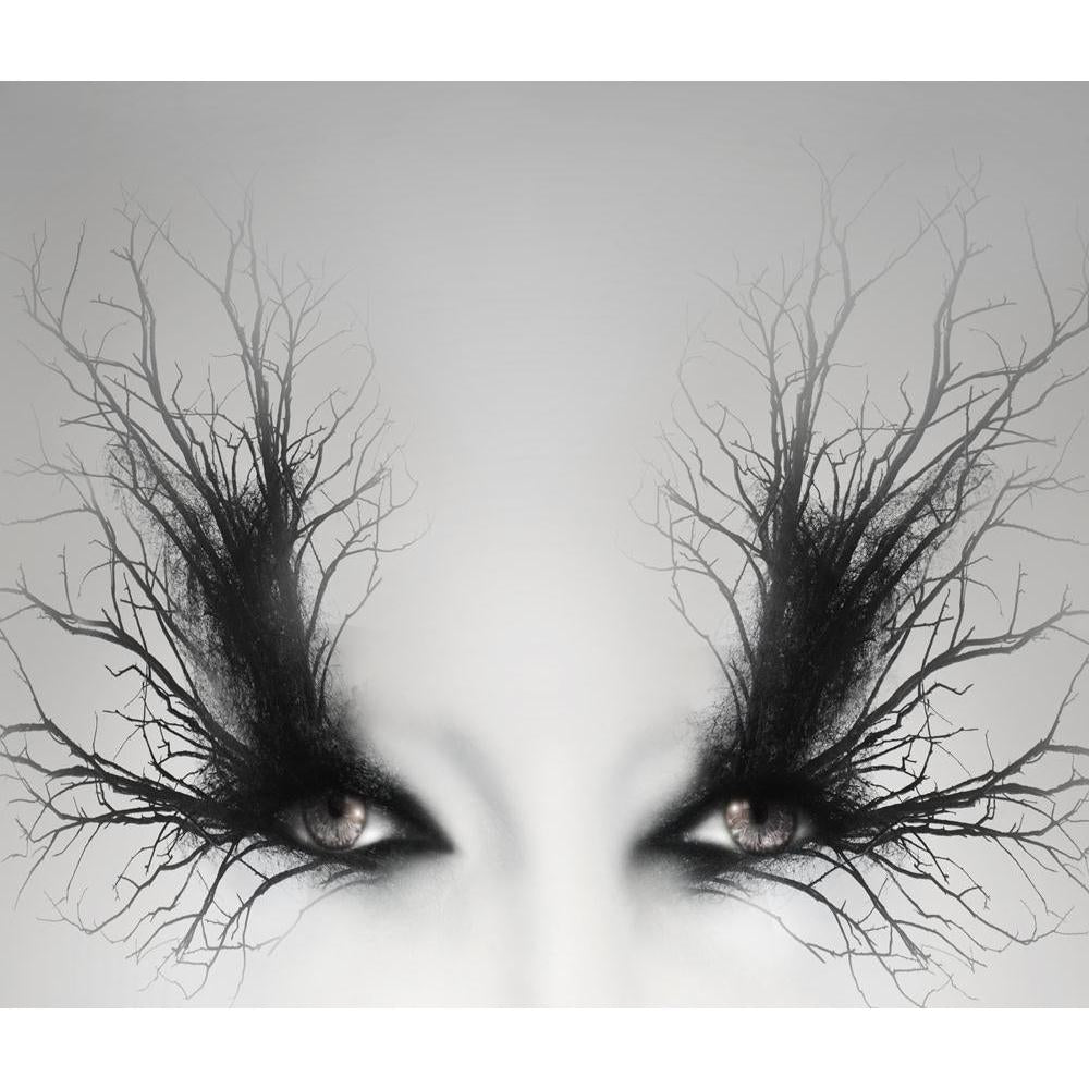 Artistic Female Eyes With Branches Canvas Painting Synthetic Frame-Paintings MDF Framing-AFF_FR-IC 5003385 IC 5003385, Abstract Expressionism, Abstracts, Art and Paintings, Asian, Black, Black and White, Digital, Digital Art, Fantasy, Fashion, Gothic, Graphic, Illustrations, Nature, Scenic, Semi Abstract, White, artistic, female, eyes, with, branches, canvas, painting, synthetic, frame, abstract, art, background, beautiful, branch, caucasian, close, up, creativity, detail, eye, fable, fairy, tail, gray, gre