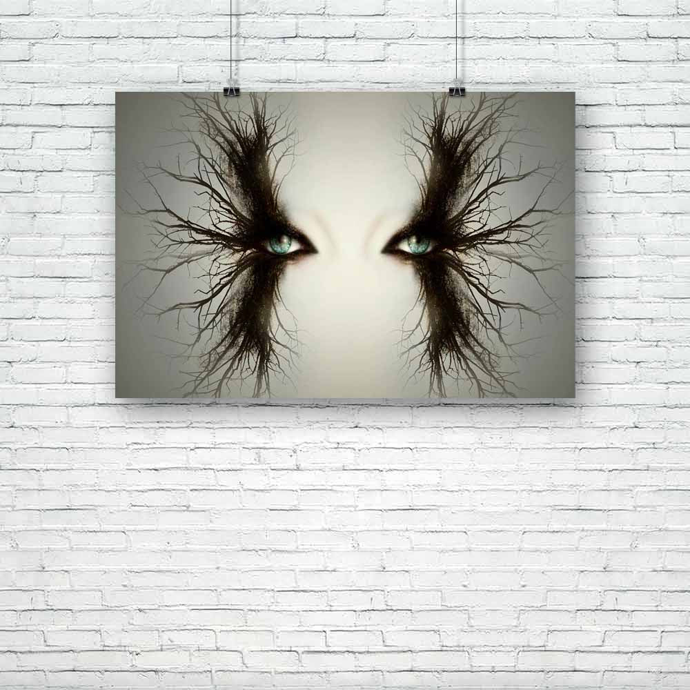 Artistic Female Eyes With Branches D2 Unframed Paper Poster-Paper Posters Unframed-POS_UN-IC 5003386 IC 5003386, Abstract Expressionism, Abstracts, Art and Paintings, Asian, Black and White, Digital, Digital Art, Fantasy, Fashion, Gothic, Graphic, Illustrations, Nature, Scenic, Semi Abstract, White, artistic, female, eyes, with, branches, d2, unframed, paper, poster, abstract, art, background, beautiful, branch, brown, caucasian, close, up, colorful, creativity, detail, eye, fable, fairy, tail, gray, grey, 