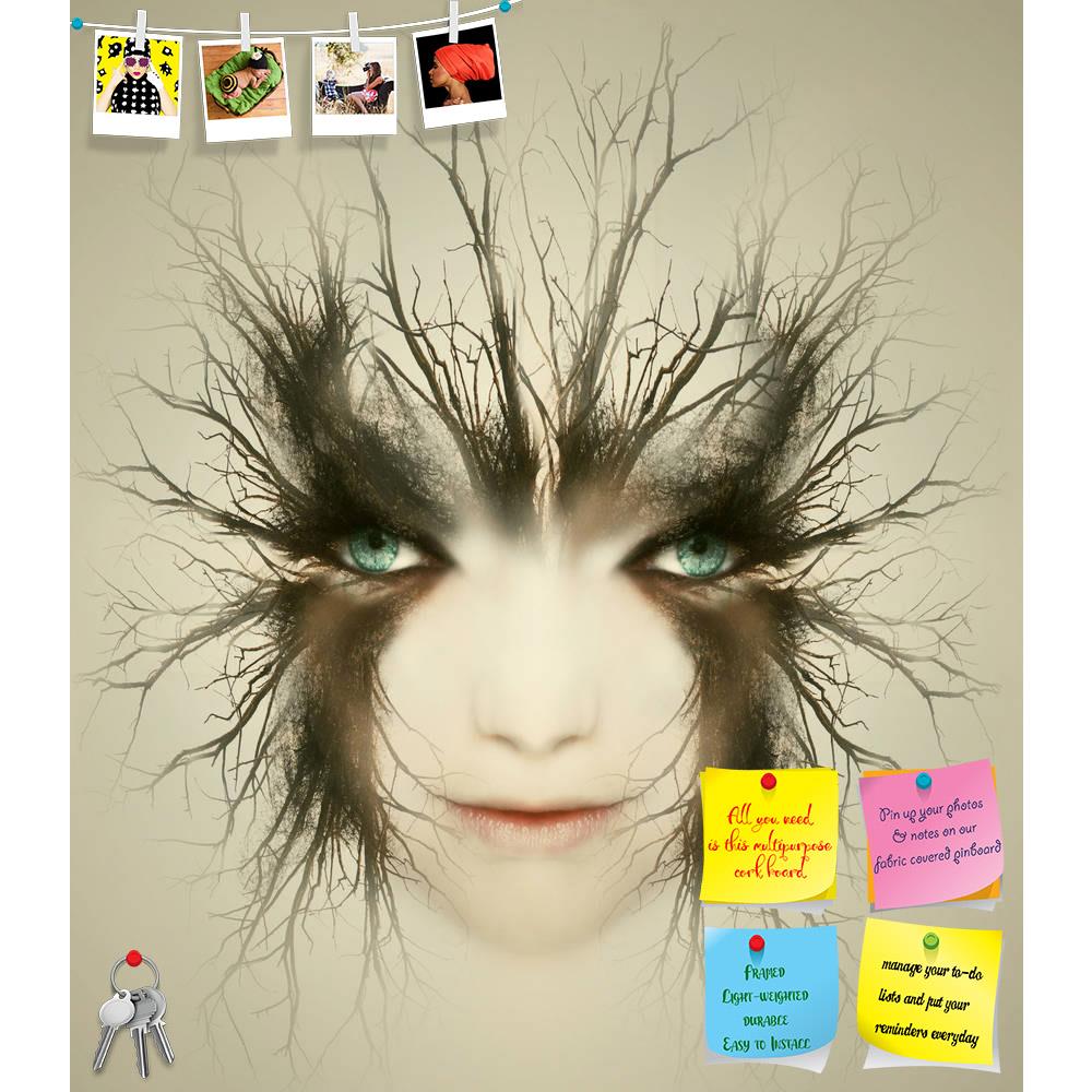 ArtzFolio Artistic Portrait Of Young Woman Printed Bulletin Board Notice Pin Board Soft Board | Frameless-Bulletin Boards Frameless-AZSAO27487737BLB_FL_L-Image Code 5003387 Vishnu Image Folio Pvt Ltd, IC 5003387, ArtzFolio, Bulletin Boards Frameless, Conceptual, Digital Art, artistic, portrait, of, young, woman, printed, bulletin, board, notice, pin, soft, frameless, surreal, beautiful, face, transformed, mysterious, creature, eye, human, female, art, surrealistic, surrealism, creativity, gothic, branch, ca