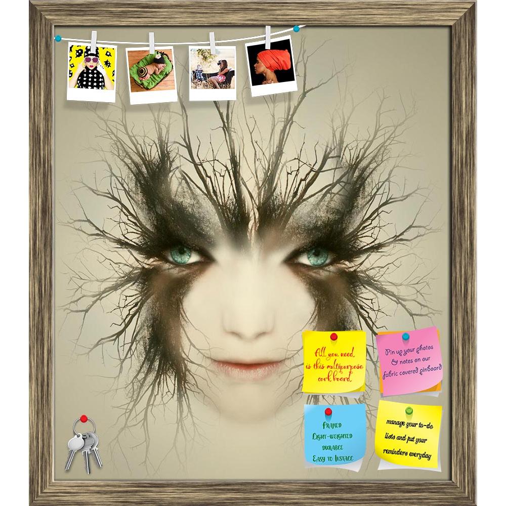 ArtzFolio Artistic Portrait Of Young Woman Printed Bulletin Board Notice Pin Board Soft Board | Framed-Bulletin Boards Framed-AZSAO27487737BLB_FR_L-Image Code 5003387 Vishnu Image Folio Pvt Ltd, IC 5003387, ArtzFolio, Bulletin Boards Framed, Conceptual, Digital Art, artistic, portrait, of, young, woman, printed, bulletin, board, notice, pin, soft, framed, surreal, beautiful, face, transformed, mysterious, creature, eye, human, female, art, surrealistic, surrealism, creativity, gothic, branch, caucasian, uni