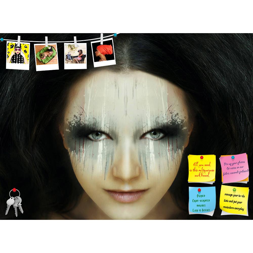 ArtzFolio Beautiful Girl With A Bizarre Make Up Printed Bulletin Board Notice Pin Board Soft Board | Frameless-Bulletin Boards Frameless-AZSAO27487742BLB_FL_L-Image Code 5003389 Vishnu Image Folio Pvt Ltd, IC 5003389, ArtzFolio, Bulletin Boards Frameless, Fantasy, Photography, beautiful, girl, with, a, bizarre, make, up, printed, bulletin, board, notice, pin, soft, frameless, artistic, portrait, art, female, face, woman, young, caucasian, hair, eye, look, fashion, fashionable, imagination, imaginative, imag