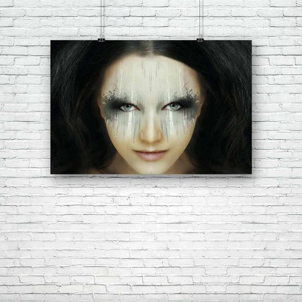 Beautiful Girl With A Bizarre Make Up Unframed Paper Poster-Paper Posters Unframed-POS_UN-IC 5003389 IC 5003389, Art and Paintings, Asian, Fantasy, Fashion, Individuals, Modern Art, Portraits, beautiful, girl, with, a, bizarre, make, up, unframed, paper, poster, art, artistic, attractive, beauty, caucasian, close, detail, enigmatic, expressive, eye, face, fashionable, female, hair, horizontal, imagination, imaginative, imagine, intense, look, model, modern, modernity, portrait, posing, sophisticated, strong