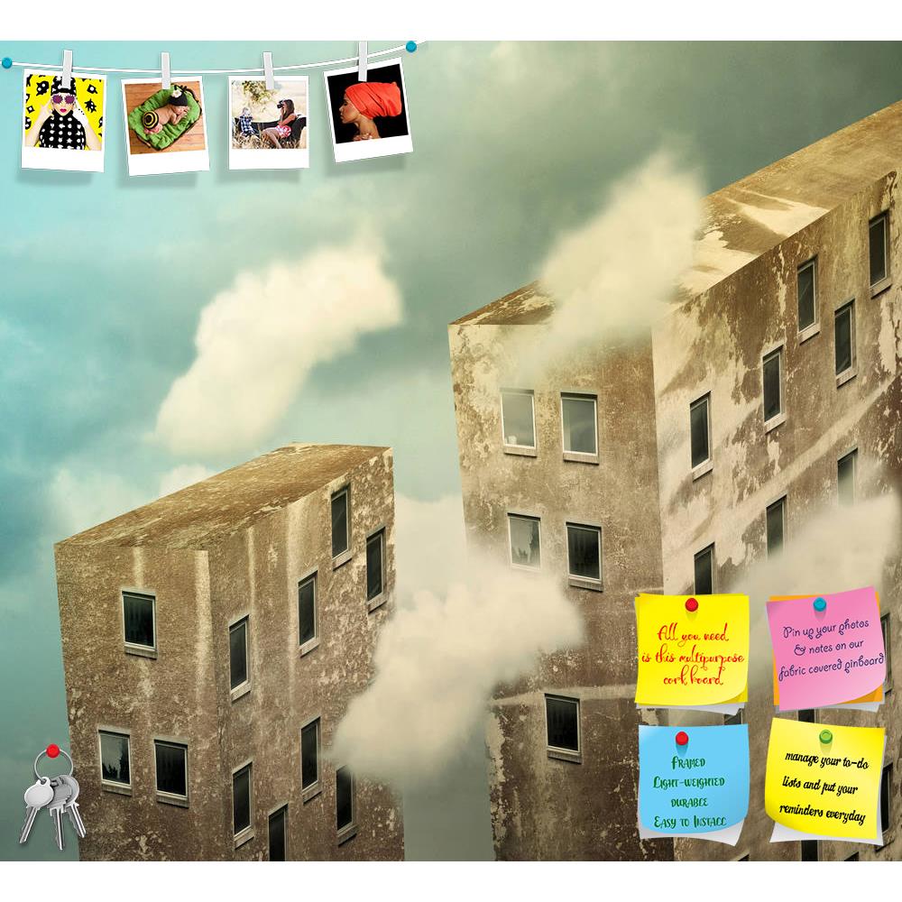 ArtzFolio Artistic Skyscrapers In The Sky Printed Bulletin Board Notice Pin Board Soft Board | Frameless-Bulletin Boards Frameless-AZSAO27487751BLB_FL_L-Image Code 5003390 Vishnu Image Folio Pvt Ltd, IC 5003390, ArtzFolio, Bulletin Boards Frameless, Conceptual, Digital Art, artistic, skyscrapers, in, the, sky, printed, bulletin, board, notice, pin, soft, frameless, above, clouds, art, building, two, cloud, skyscraper, illustrative, window, imagine, imagination, composition, collage, fantasy, creativity, arc