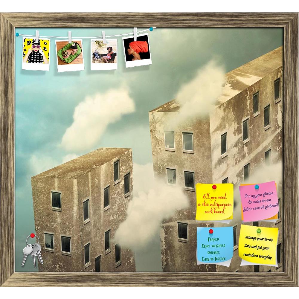 ArtzFolio Artistic Skyscrapers In The Sky Printed Bulletin Board Notice Pin Board Soft Board | Framed-Bulletin Boards Framed-AZSAO27487751BLB_FR_L-Image Code 5003390 Vishnu Image Folio Pvt Ltd, IC 5003390, ArtzFolio, Bulletin Boards Framed, Conceptual, Digital Art, artistic, skyscrapers, in, the, sky, printed, bulletin, board, notice, pin, soft, framed, above, clouds, art, building, two, cloud, skyscraper, illustrative, window, imagine, imagination, composition, collage, fantasy, creativity, architecture, a