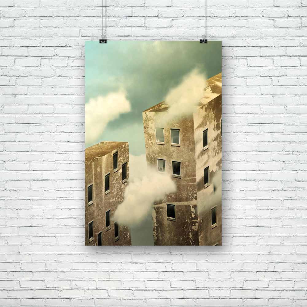 Artistic Skyscrapers In The Sky Unframed Paper Poster-Paper Posters Unframed-POS_UN-IC 5003390 IC 5003390, Architecture, Art and Paintings, Collages, Conceptual, Fantasy, Illustrations, Landscapes, Realism, Scenic, Surrealism, artistic, skyscrapers, in, the, sky, unframed, paper, poster, architectural, art, building, cloud, collage, composition, concept, creativity, illustration, illustrative, imagination, imagine, landscape, poetic, skyscraper, surreal, surrealistic, texture, two, unique, uniqueness, unrea