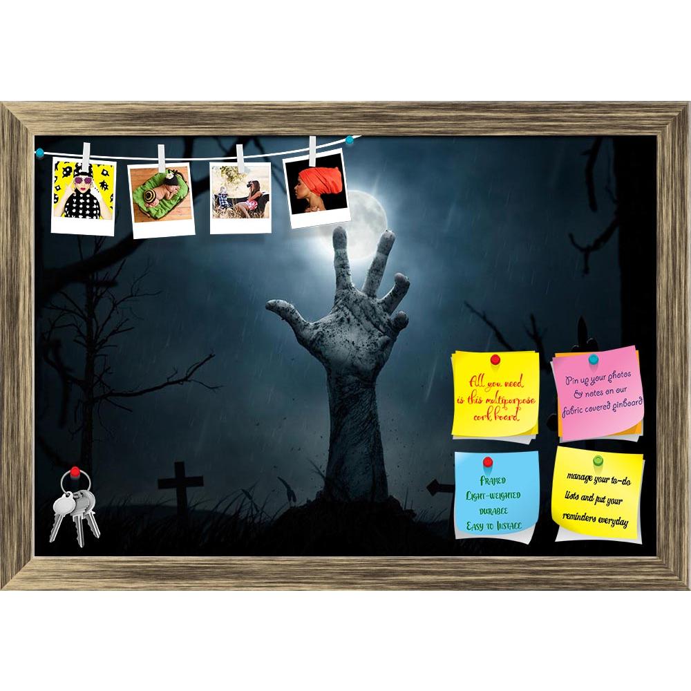 ArtzFolio Zombie Hand Rising Out From The Soil Printed Bulletin Board Notice Pin Board Soft Board | Framed-Bulletin Boards Framed-AZSAO27488645BLB_FR_L-Image Code 5003392 Vishnu Image Folio Pvt Ltd, IC 5003392, ArtzFolio, Bulletin Boards Framed, Fantasy, Digital Art, zombie, hand, rising, out, from, the, soil, printed, bulletin, board, notice, pin, soft, framed, halloween, concept, pin up board, push pin board, extra large cork board, big pin board, notice board, small bulletin board, cork board, wall notic