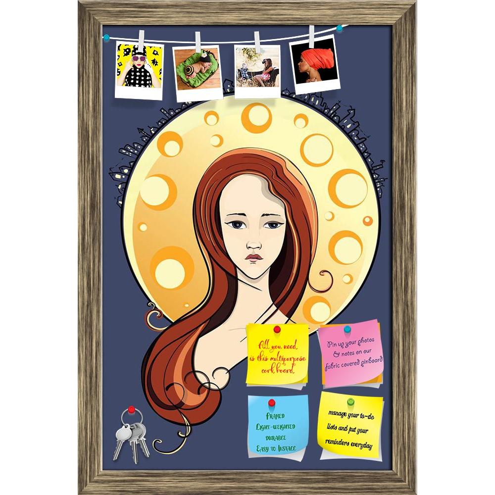 ArtzFolio Girl & Lunar City Printed Bulletin Board Notice Pin Board Soft Board | Framed-Bulletin Boards Framed-AZSAO27530067BLB_FR_L-Image Code 5003396 Vishnu Image Folio Pvt Ltd, IC 5003396, ArtzFolio, Bulletin Boards Framed, Kids, Digital Art, girl, lunar, city, printed, bulletin, board, notice, pin, soft, framed, young, beautiful, moon, moonlight, cartoon, crown, halo, circle, romantic, decorative, fantastic, town, characters, view, urban, built, shadow, night, star, skyline, vertical, female, shape, cut