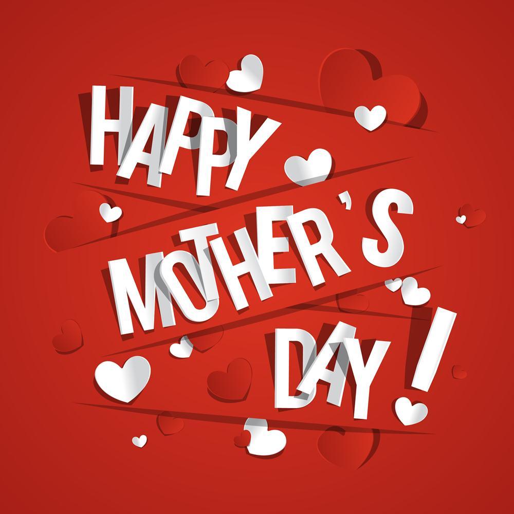 Happy Mothers Day Canvas Painting Synthetic Frame - Main Image