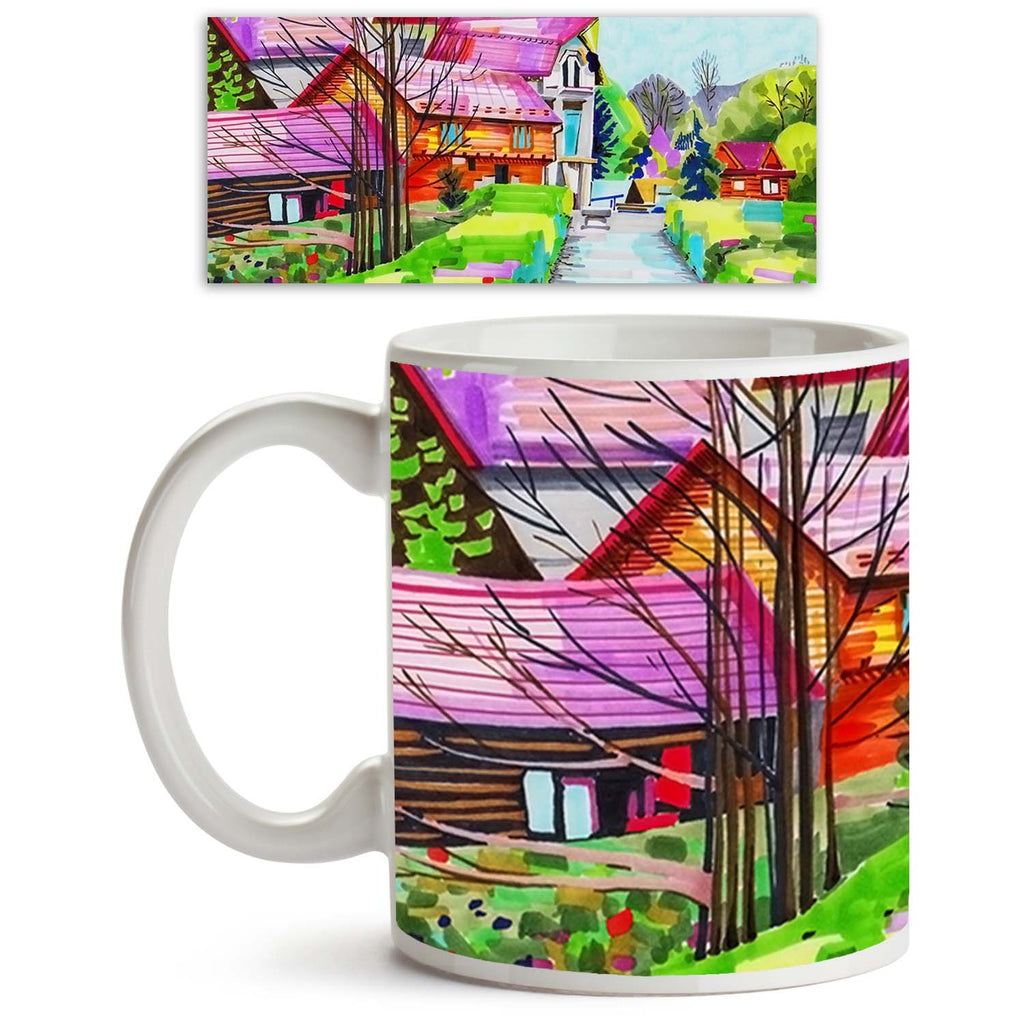 Artwork Of Rural Landscape Ceramic Coffee Tea Mug Inside White-Coffee Mugs-MUG-IC 5003403 IC 5003403, Architecture, Art and Paintings, Decorative, Digital, Digital Art, Drawing, Fine Art Reprint, Graphic, Illustrations, Impressionism, Inspirational, Landmarks, Landscapes, Modern Art, Motivation, Motivational, Nature, Paintings, Patterns, Places, Rural, Scenic, Signs, Signs and Symbols, Sketches, artwork, of, landscape, ceramic, coffee, tea, mug, inside, white, art, artist, building, color, composition, cont