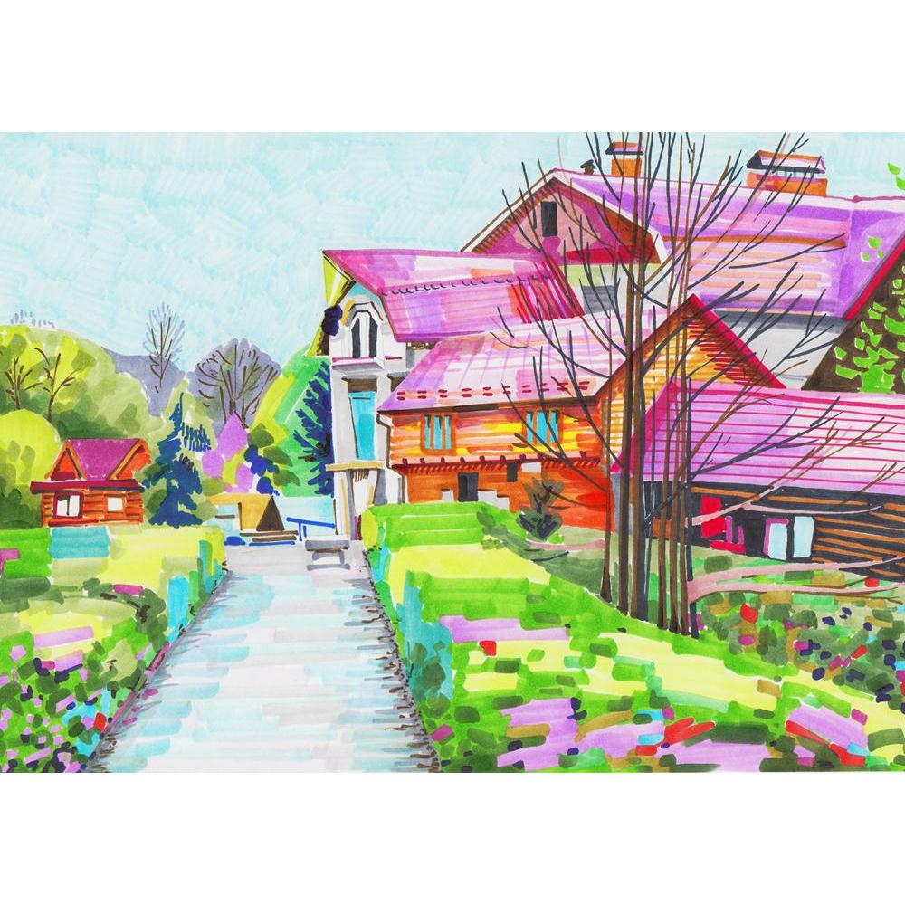 Artwork Of Rural Landscape Canvas Painting Synthetic Frame-Paintings MDF Framing-AFF_FR-IC 5003403 IC 5003403, Architecture, Art and Paintings, Decorative, Digital, Digital Art, Drawing, Fine Art Reprint, Graphic, Illustrations, Impressionism, Inspirational, Landmarks, Landscapes, Modern Art, Motivation, Motivational, Nature, Paintings, Patterns, Places, Rural, Scenic, Signs, Signs and Symbols, Sketches, artwork, of, landscape, canvas, painting, synthetic, frame, art, artist, building, color, composition, c