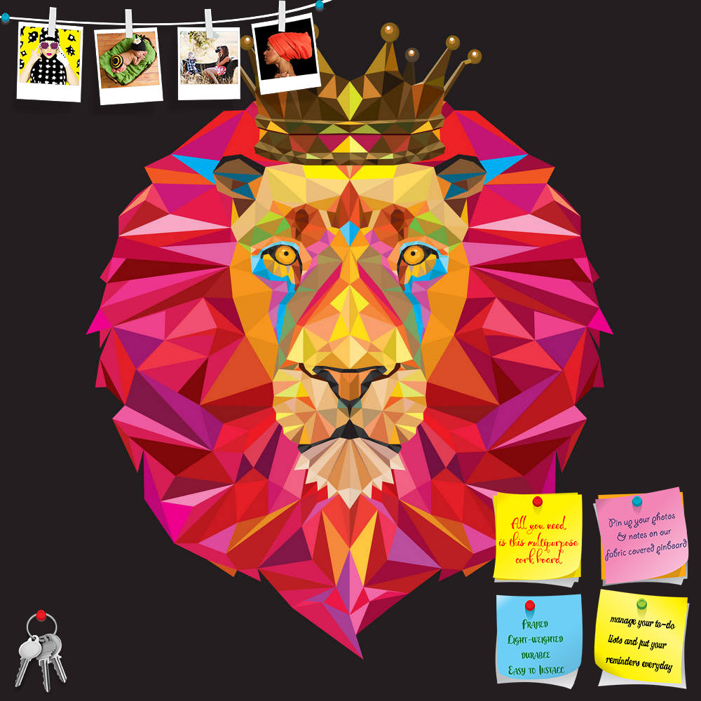 ArtzFolio King Lion Head Printed Bulletin Board Notice Pin Board Soft Board | Frameless-Bulletin Boards Frameless-AZSAO27580958BLB_FL_L-Image Code 5003405 Vishnu Image Folio Pvt Ltd, IC 5003405, ArtzFolio, Bulletin Boards Frameless, Abstract, Animals, Kids, Digital Art, king, lion, head, printed, bulletin, board, notice, pin, soft, frameless, geometric, pattern, crown, mascot, animal, wild, mane, design, nature, symbol, cat, sign, graphic, zoo, predator, icon, lions, power, school, tattoo, isolated, sports,