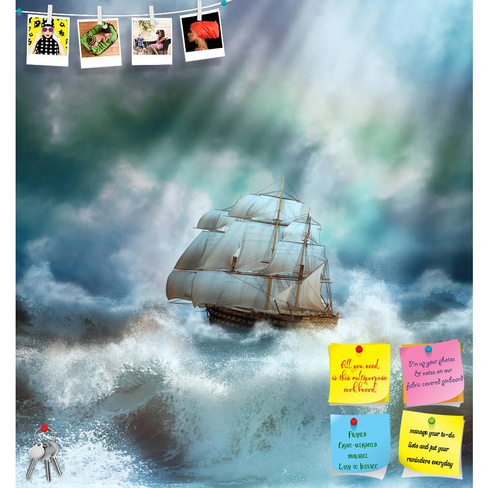 ArtzFolio Old Ship Sailing In A Stormy Sea Printed Bulletin Board Notice Pin Board Soft Board | Frameless-Bulletin Boards Frameless-AZSAO27613772BLB_FL_L-Image Code 5003411 Vishnu Image Folio Pvt Ltd, IC 5003411, ArtzFolio, Bulletin Boards Frameless, Landscapes, Fine Art Reprint, old, ship, sailing, in, a, stormy, sea, printed, bulletin, board, notice, pin, soft, frameless, pin up board, push pin board, extra large cork board, big pin board, notice board, small bulletin board, cork board, wall notice board,