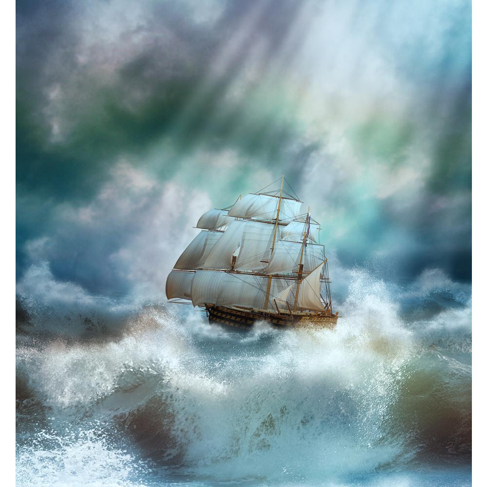 Pitaara Box Old Ship Sailing In A Stormy Sea Canvas Painting Synthetic Frame-Paintings MDF Framing-PBART27613772AFF_FR_L-Image Code 5003411 Vishnu Image Folio Pvt Ltd, IC 5003411, Pitaara Box, Paintings MDF Framing, Landscapes, Fine Art Reprint, old, ship, sailing, in, a, stormy, sea, canvas, painting, synthetic, frame, framed canvas print, wall painting for living room with frame, canvas painting for living room, artzfolio, poster, framed canvas painting, wall painting with frame, canvas painting with fram