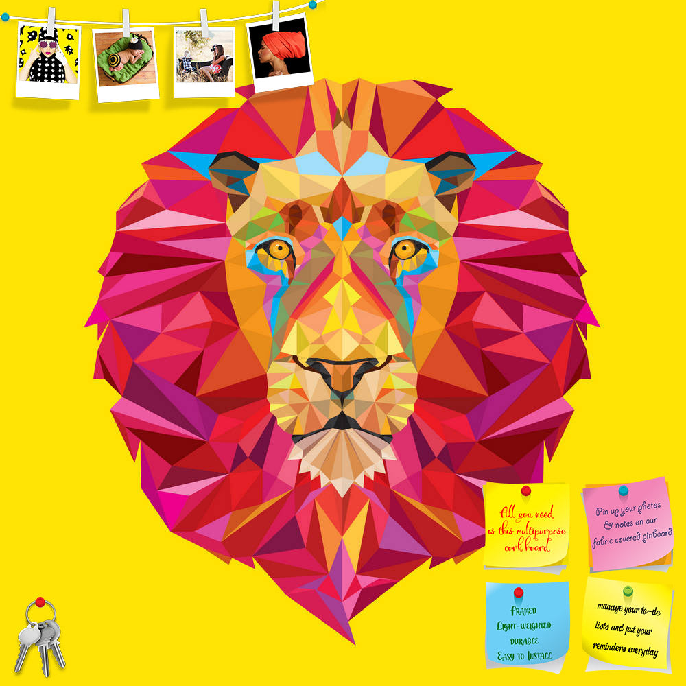 ArtzFolio Lion Head In Geometric Pattern D1 Printed Bulletin Board Notice Pin Board Soft Board | Frameless-Bulletin Boards Frameless-AZSAO27684044BLB_FL_L-Image Code 5003413 Vishnu Image Folio Pvt Ltd, IC 5003413, ArtzFolio, Bulletin Boards Frameless, Animals, Kids, Fine Art Reprint, lion, head, in, geometric, pattern, d1, printed, bulletin, board, notice, pin, soft, frameless, vector, mascot, animal, illustration, wild, mane, design, king, nature, symbol, cat, sign, graphic, zoo, predator, icon, lions, pow
